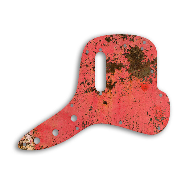 Fender Musicmaster Bass Custom Pickguard Scratchplate Rust Design