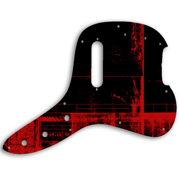 Fender Musicmaster Bass 1978 Custom Pickguard Scratchplate ABSTRACT Design