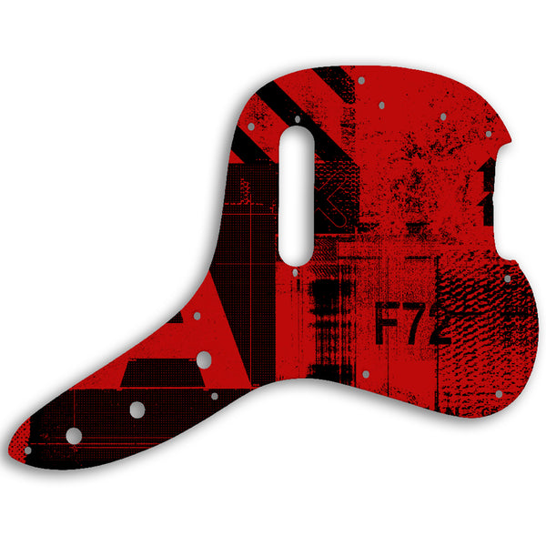 Fender Musicmaster Bass 1978 Custom Pickguard Scratchplate ABSTRACT Design