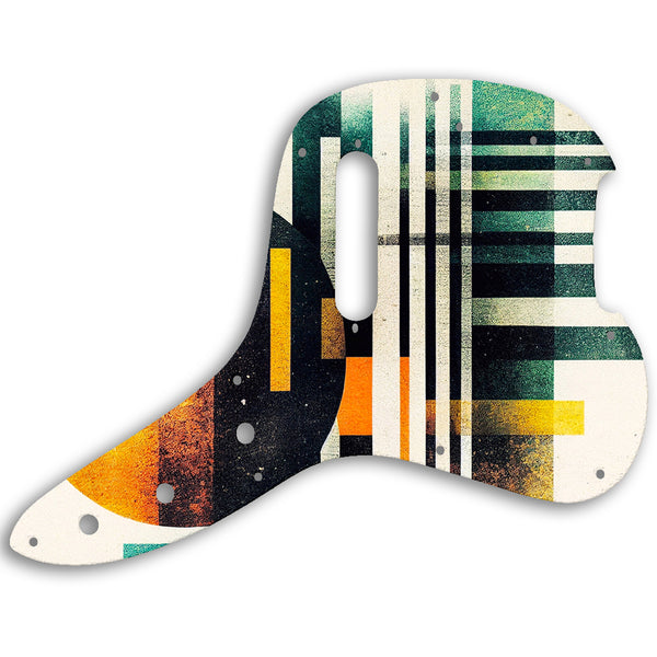 Fender Musicmaster Bass 1978 Custom Pickguard Scratchplate ABSTRACT Design