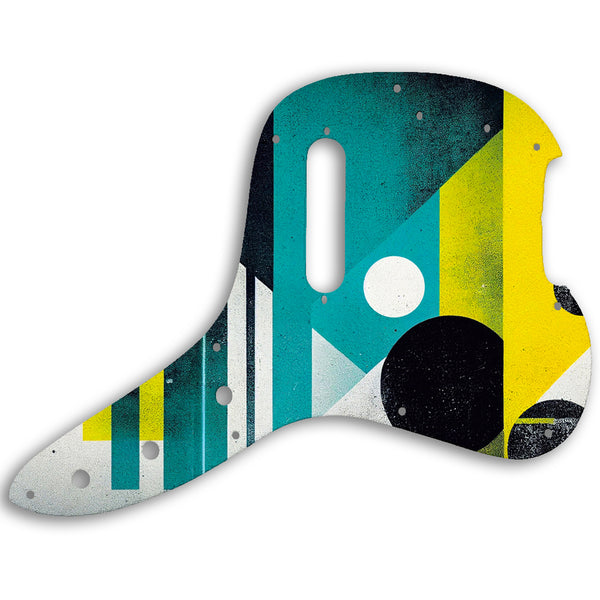 Fender Musicmaster Bass 1978 Custom Pickguard Scratchplate ABSTRACT Design