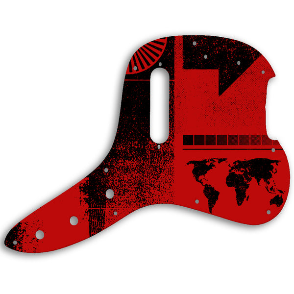 Fender Musicmaster Bass 1978 Custom Pickguard Scratchplate ABSTRACT Design