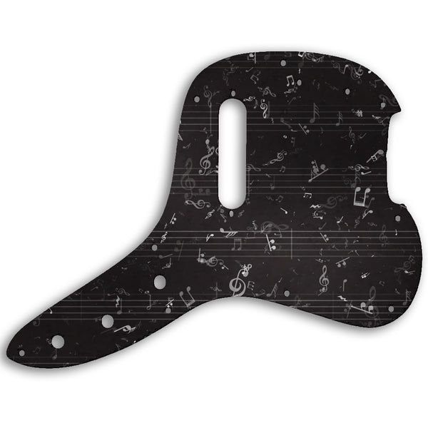 Fender Musicmaster Bass 1978 Custom Pickguard Scratchplate Music Design