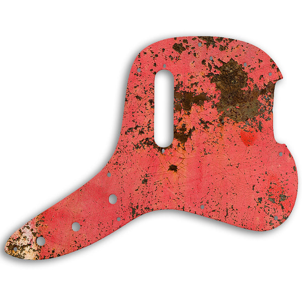 Fender Musicmaster Bass 1978 Custom Pickguard Scratchplate Rust Design