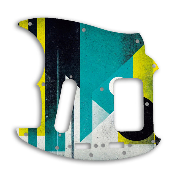 Fender Mustang Kurt Cobain Custom Pickguard Scratchplate ABSTRACT Design