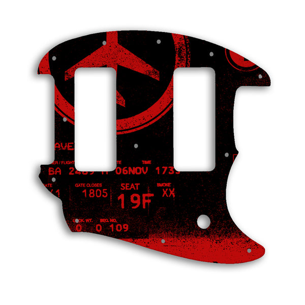 Fender Offset Series Mustang Custom Pickguard Scratchplate ABSTRACT Design