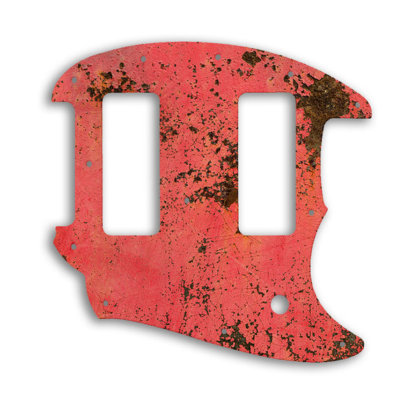 Fender Offset Series Mustang Custom Pickguard Scratchplate Rust Design