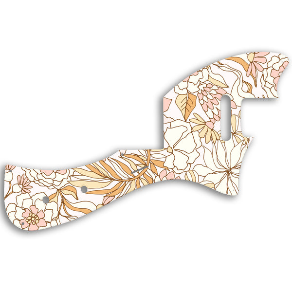 Fender Parallel Universe Meteora Custom Pickguard Scratchplate FLOWERS Design