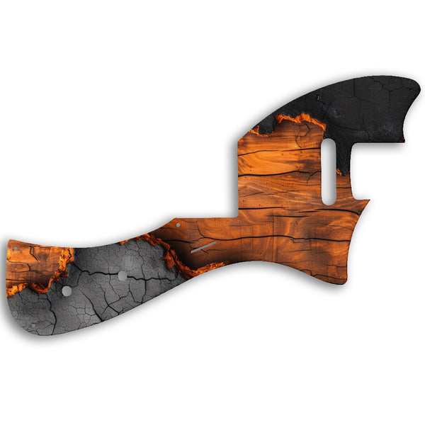 Fender Parallel Universe Meteora Custom Pickguard Scratchplate Wood Design