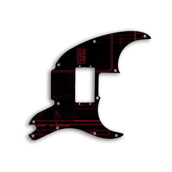 Fender Pawn Shop 72 Guitar Custom Pickguard Scratchplate ABSTRACT Design