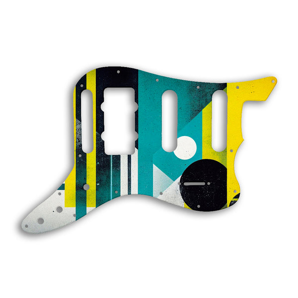 Fender Pawn Shop Bass VI Custom Pickguard Scratchplate ABSTRACT Design