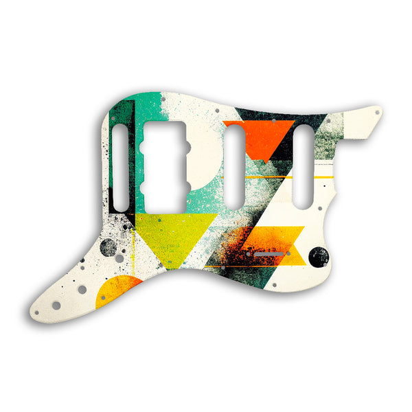 Fender Pawn Shop Bass VI Custom Pickguard Scratchplate ABSTRACT Design