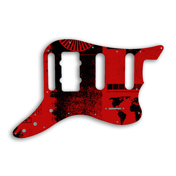 Fender Pawn Shop Bass VI Custom Pickguard Scratchplate ABSTRACT Design