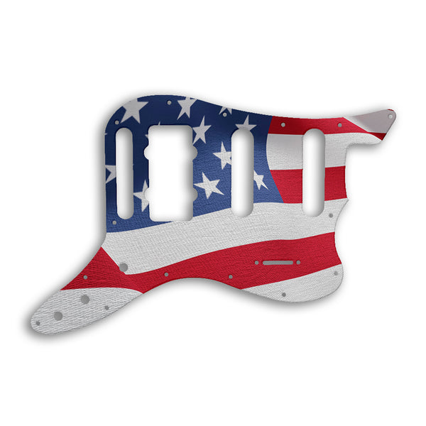 Fender Pawn Shop Bass VI Custom Pickguard Scratchplate Flag Design