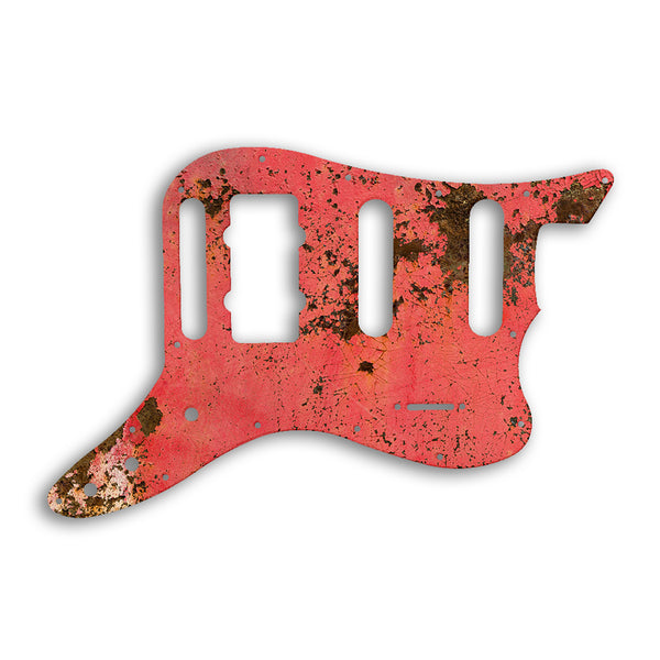 Fender Pawn Shop Bass VI Custom Pickguard Scratchplate Rust Design