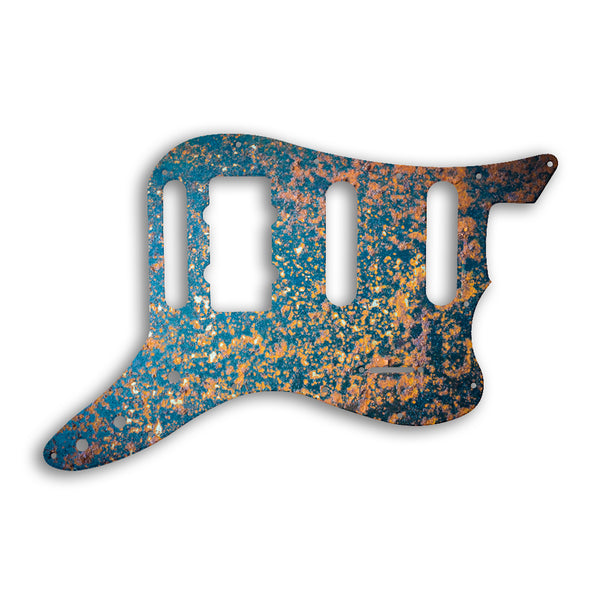 Fender Pawn Shop Bass VI Custom Pickguard Scratchplate Rust Design