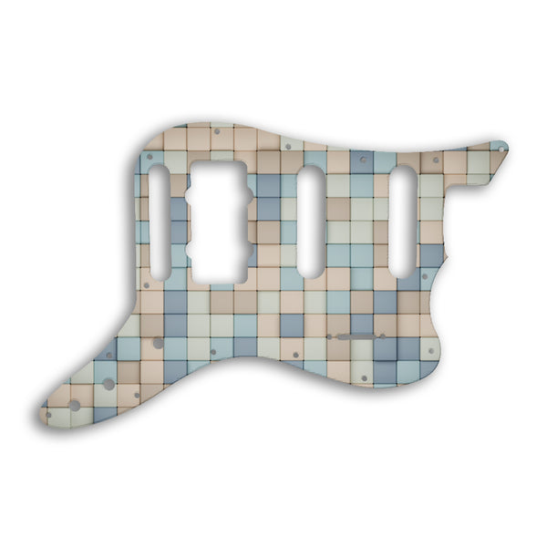 Fender Pawn Shop Bass VI Custom Pickguard Scratchplate TILES Design