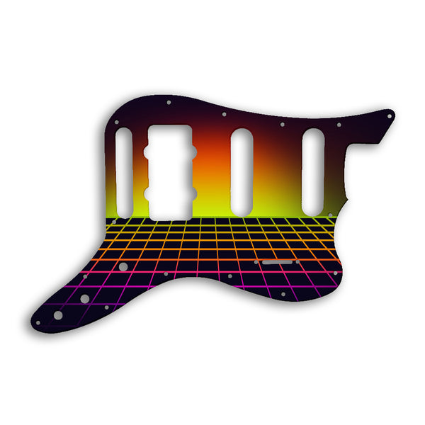 Fender Pawn Shop Bass VI Custom Pickguard Scratchplate TRON Design