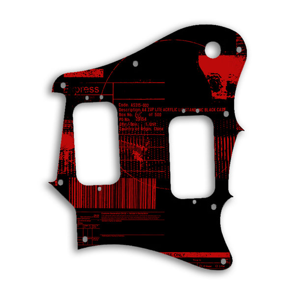 Fender Pawn Shop Super Sonic Custom Pickguard Scratchplate ABSTRACT Design