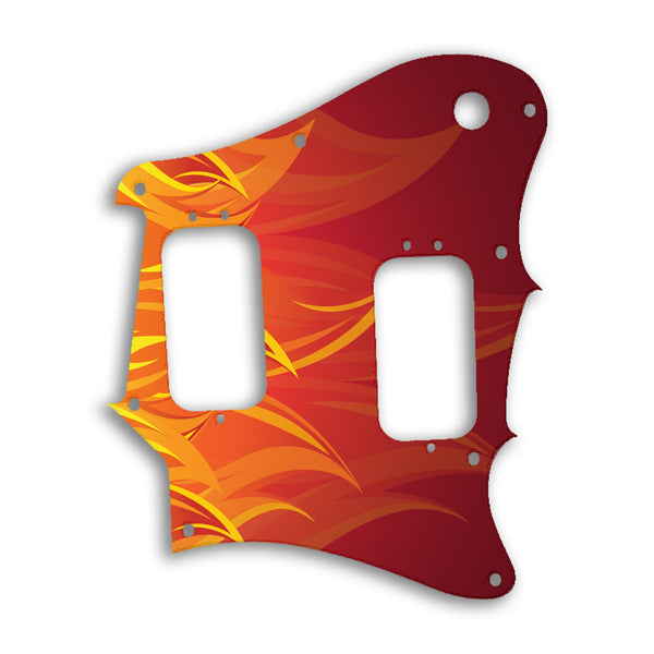 Fender Pawn Shop Super Sonic Custom Pickguard Scratchplate Fire Design