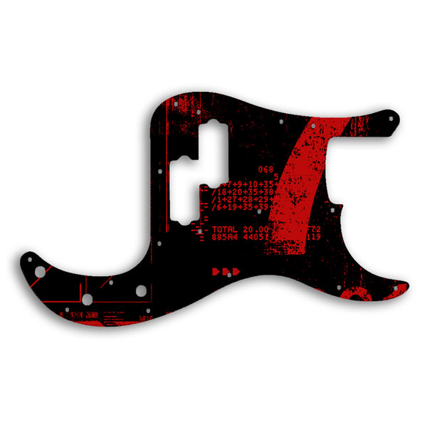 Fender PRECISION BASS USA 1970'S VINTAGE Custom Pickguard Scratchplate ABSTRACT Design