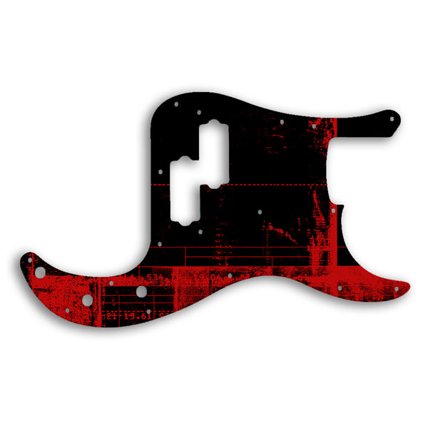 Fender PRECISION BASS USA 1970'S VINTAGE Custom Pickguard Scratchplate ABSTRACT Design