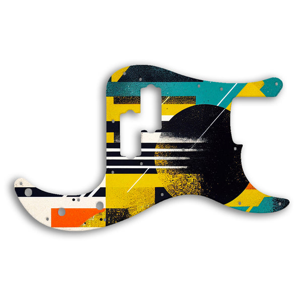 Fender PRECISION BASS USA 1970'S VINTAGE Custom Pickguard Scratchplate ABSTRACT Design