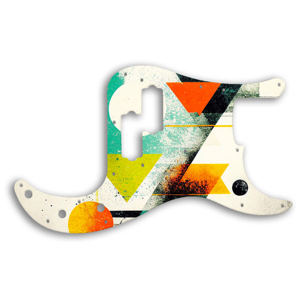 Fender PRECISION BASS USA 1970'S VINTAGE Custom Pickguard Scratchplate ABSTRACT Design