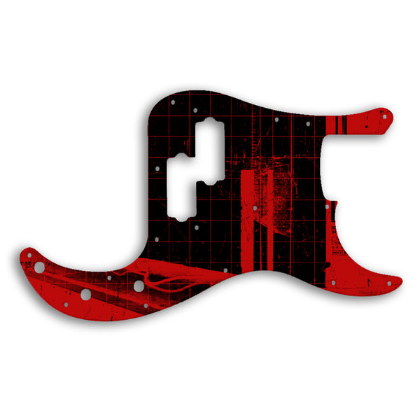 Fender PRECISION BASS USA 1970'S VINTAGE Custom Pickguard Scratchplate ABSTRACT Design