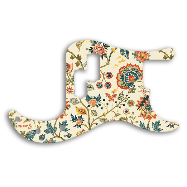 Fender PRECISION BASS USA 1970'S VINTAGE Custom Pickguard Scratchplate INDIAN_FLORAL Design