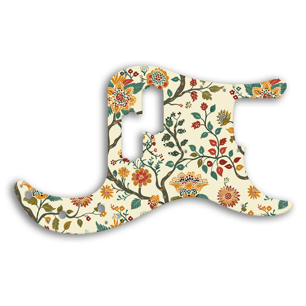 Fender PRECISION BASS USA 1970'S VINTAGE Custom Pickguard Scratchplate INDIAN_FLORAL Design