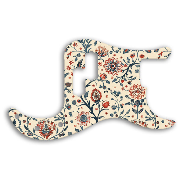 Fender PRECISION BASS USA 1970'S VINTAGE Custom Pickguard Scratchplate INDIAN_FLORAL Design