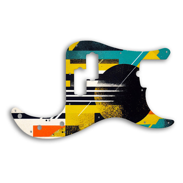 Fender PRECISION BASS USA STANDARD Custom Pickguard Scratchplate ABSTRACT Design