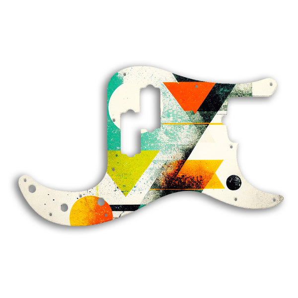 Fender PRECISION BASS USA STANDARD Custom Pickguard Scratchplate ABSTRACT Design