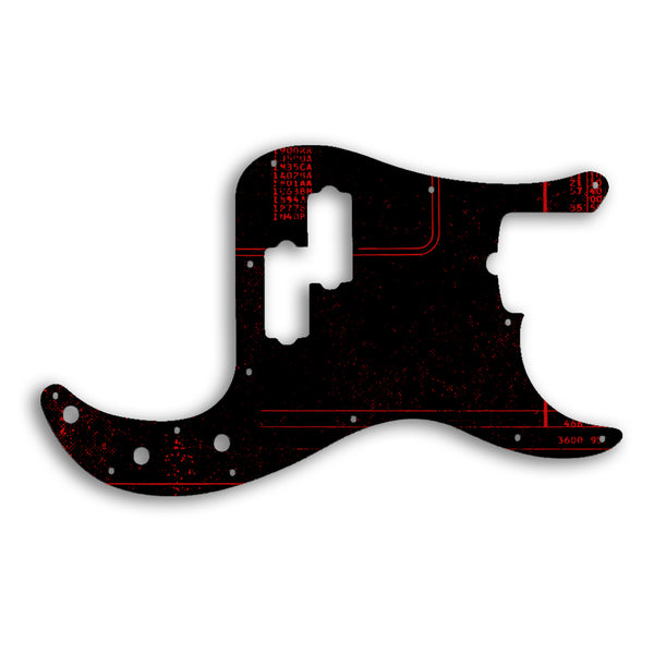 Fender PRECISION BASS USA STANDARD Custom Pickguard Scratchplate ABSTRACT Design