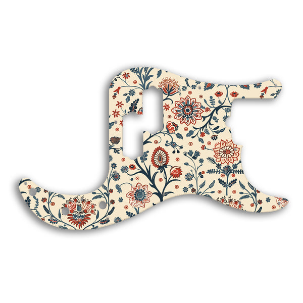 Fender PRECISION BASS USA STANDARD Custom Pickguard Scratchplate INDIAN_FLORAL Design