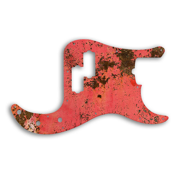 Fender PRECISION BASS USA STANDARD Custom Pickguard Scratchplate Rust Design