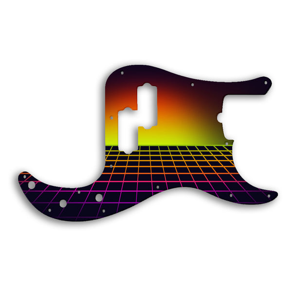 Fender PRECISION BASS USA STANDARD Custom Pickguard Scratchplate TRON Design