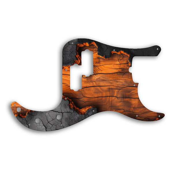 Fender PRECISION BASS USA STANDARD Custom Pickguard Scratchplate Wood Design