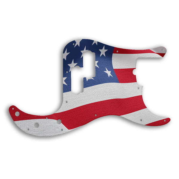 Fender Precision Bass USA 5 String Custom Pickguard Scratchplate Flag Design