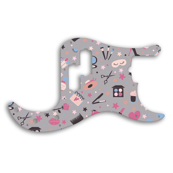 Fender Precision Bass USA 5 String Custom Pickguard Scratchplate GIRLY Design