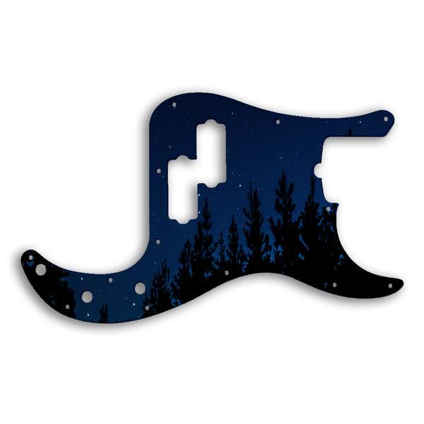 Fender Precision Bass USA 5 String Custom Pickguard Scratchplate NIGHT Design