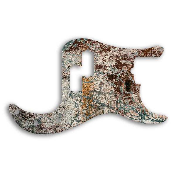 Fender Precision Bass USA 5 String Custom Pickguard Scratchplate Rust Design