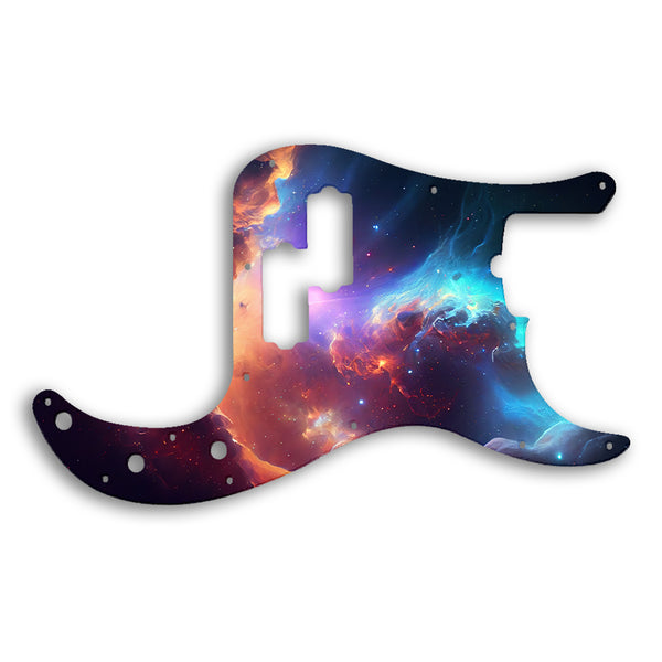 Fender Precision Bass USA 5 String Custom Pickguard Scratchplate Space Design