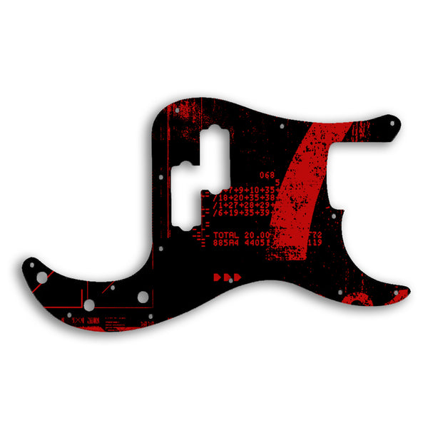 Fender Precision Bass Mexican Custom Pickguard Scratchplate ABSTRACT Design