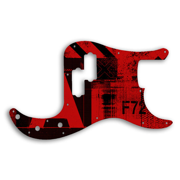 Fender Precision Bass Mexican Custom Pickguard Scratchplate ABSTRACT Design