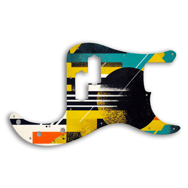 Fender Precision Bass Mexican Custom Pickguard Scratchplate ABSTRACT Design