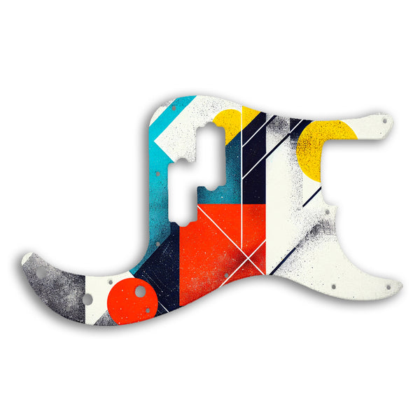 Fender Precision Bass Mexican Custom Pickguard Scratchplate ABSTRACT Design