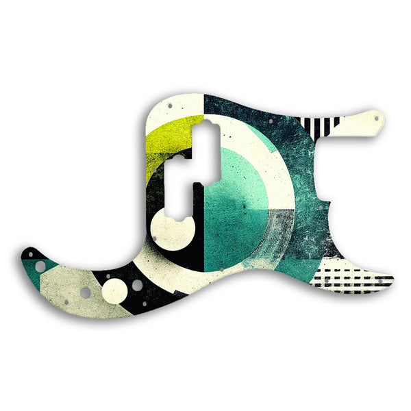 Fender Precision Bass Mexican Custom Pickguard Scratchplate ABSTRACT Design