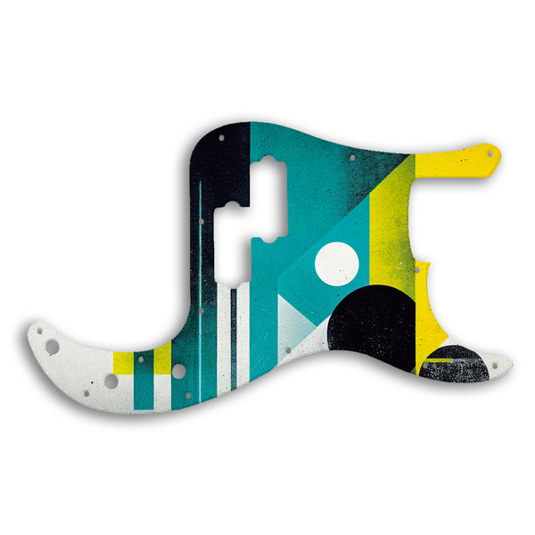 Fender Precision Bass Mexican Custom Pickguard Scratchplate ABSTRACT Design